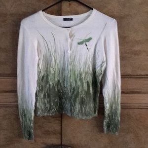 Cream button down cardigan